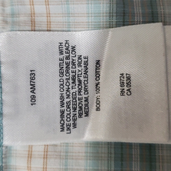 COLUMBIA Short Sleeve Fishing Outdoor Fall Walking Plaid Button Shirt -  Men's - Picture 6 of 6